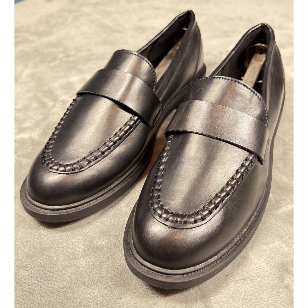 Old Navy Shoes Mens Size 9 Black Faux Leather Loafer Dress Slip On Black Jack